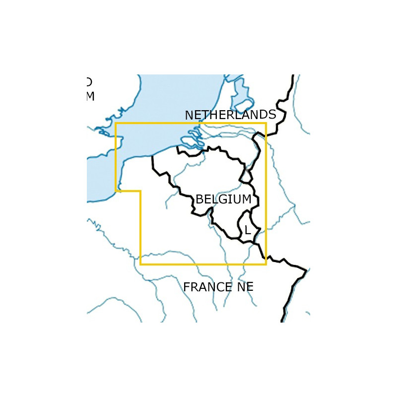 Mapa Belgien VFR ICAO 2025 Mapa Belgien VFR ICAO 2025