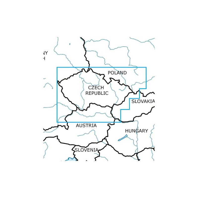 Mapa Czechy VFR ICAO 2025 Mapa Czechy VFR ICAO 2025