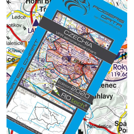 Mapa Czechy VFR ICAO 2025 Mapa Czechy VFR ICAO 2025