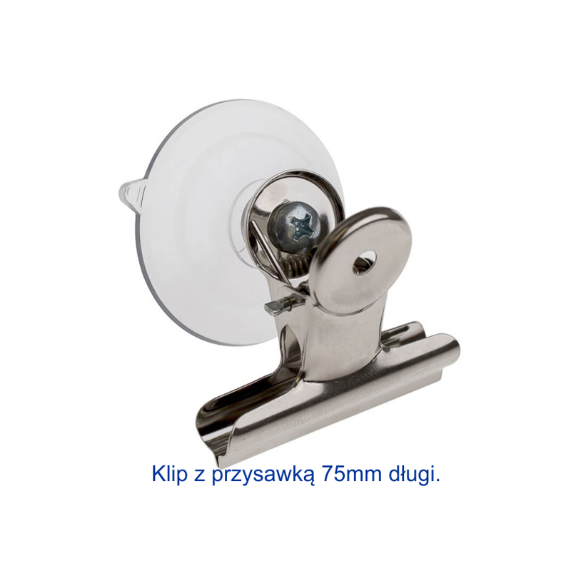 Klip na dokumenty z przysawką dla pilota