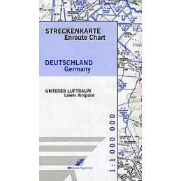 Mapa tras IFR Dolnej / Górnej przestrzeni Niemiec
