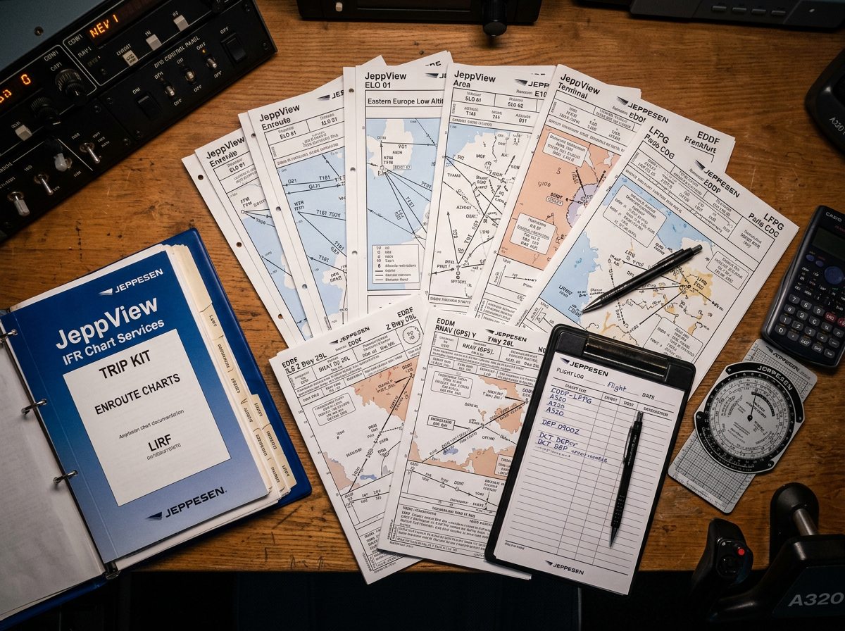 Page: JeppView IFR Trip Kits. Context:  Szybki podgląd